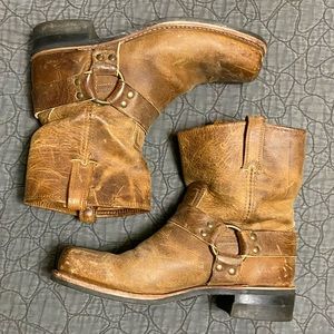 Frye low harness boots